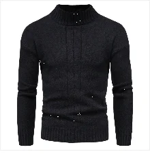 Winter Men's Wool Pullover Christmas Sweater Multicolor Cowl Neck Sweater Men Clothing Cashmere Sweaters Pull Homme A2F7721