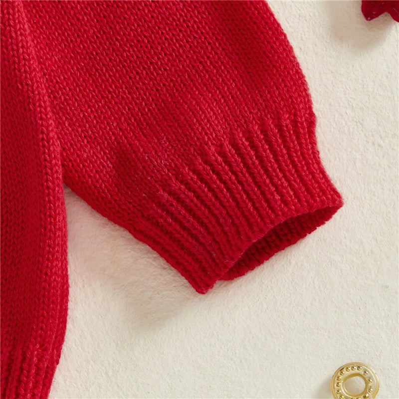 Newborn Baby Girl Boy Knitted Long Sleeve Autumn Winter Sweater Tree Print Pullover Casual Tops Kids Christmas Clothes 0-5Y