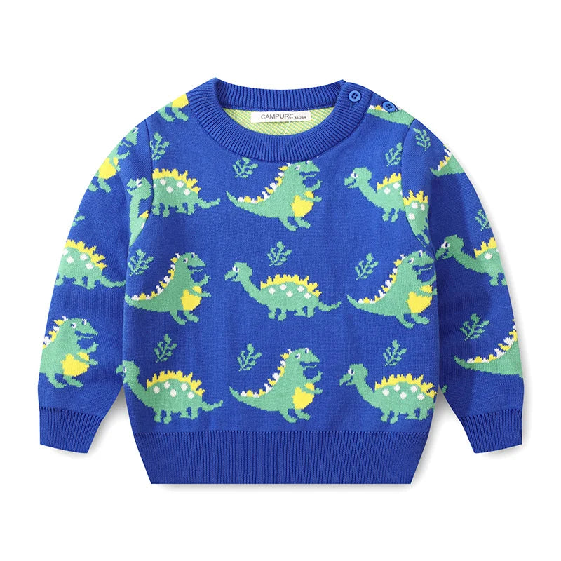 Winter Baby Boys Christmas Sweater Girls Jacquard Knitted Sweaters Pullovers Christmas Kids Clothes Toddler Girl Sweater Tops