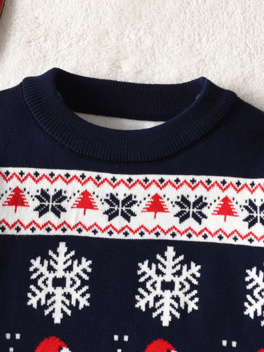 Boys and girls Christmas hats, snowflake reindeer sweaters, pullovers suitable for parties, leisure, spring, autumn, winter