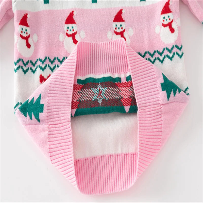 Christmas Sweaters 3-7T New Arrival Christmas Boys Girls Sweaters For Autumn Winter Snowman Children's Sweatshirts Baby Clothes