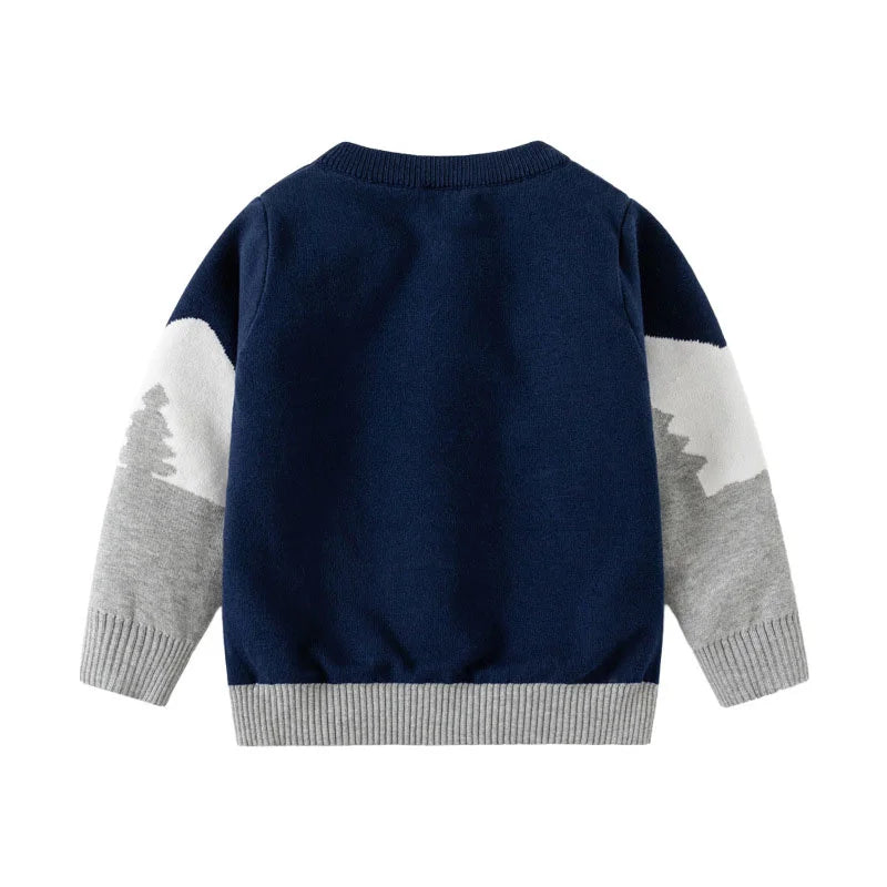 Christmas Sweaters 3-7T New Arrival Christmas Boys Girls Sweaters For Autumn Winter Snowman Children's Sweatshirts Baby Clothes