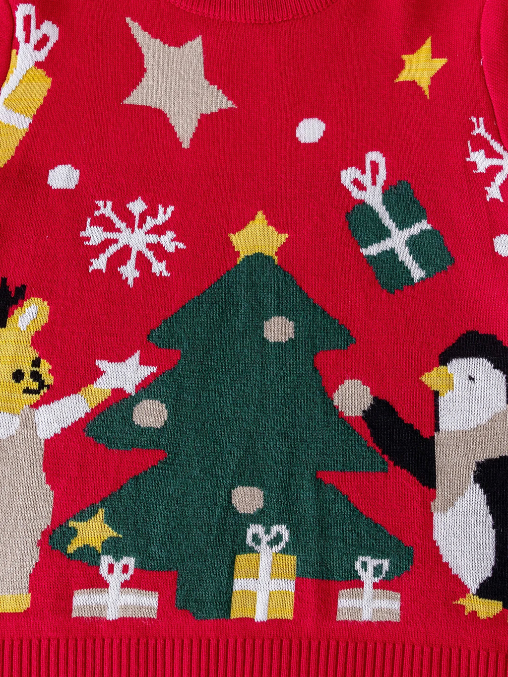 Boy Cute Style Christmas Gift Pattern Sweater Knitted Hoodie Suitable for Holiday Leisure Spring Autumn Winter