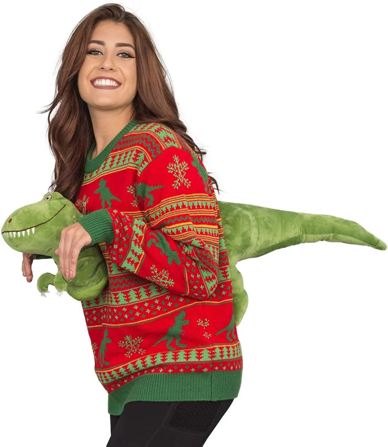 Christmas Knitted Sweater Unisex 3d Dinosaur Shark Bear Cartoon Clothing Doll Pullover Funny Holiday Parties Top Cool Gifts